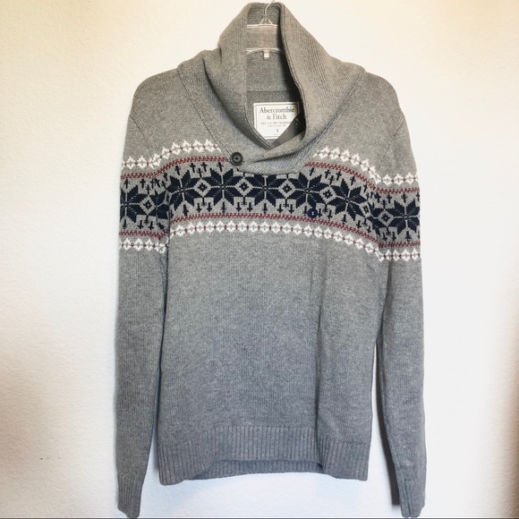 NWT Abercrombie & Fitch Shawl Cowl Collar Sweater - Picture 3 of 8